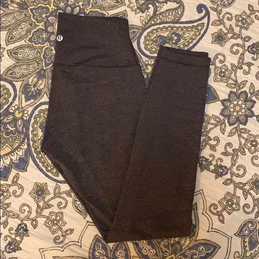 Lululemon wunder under 25” leggings heather grey 6